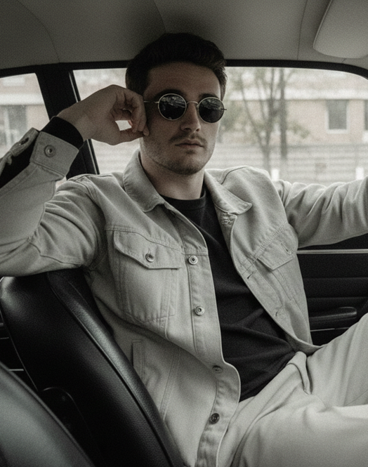 sitting in the driver